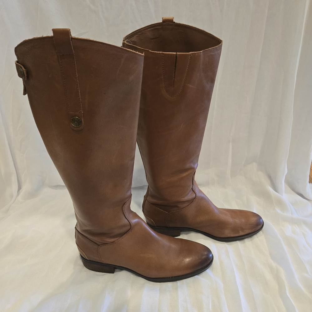 Sam Eldmans Penny Classic Boot Whiskey Leather